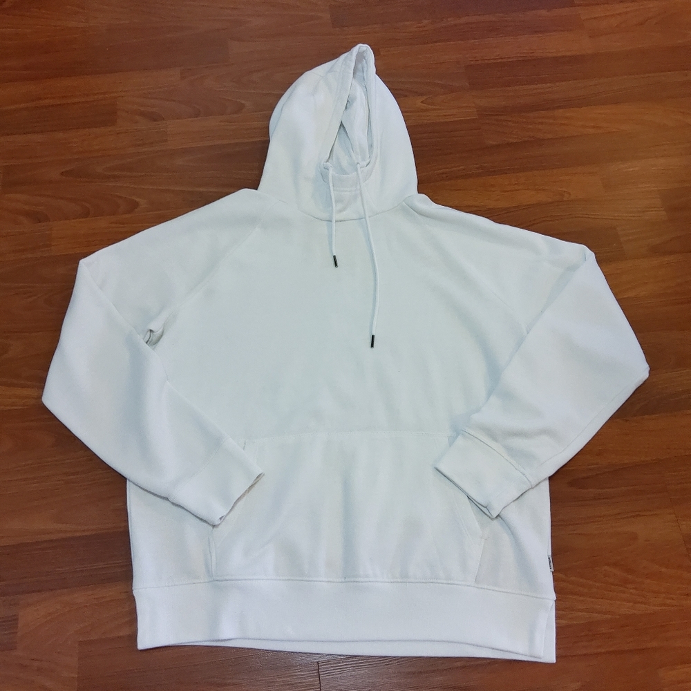 Express Men's White Pullover Hoodie Sweatshirt XL New